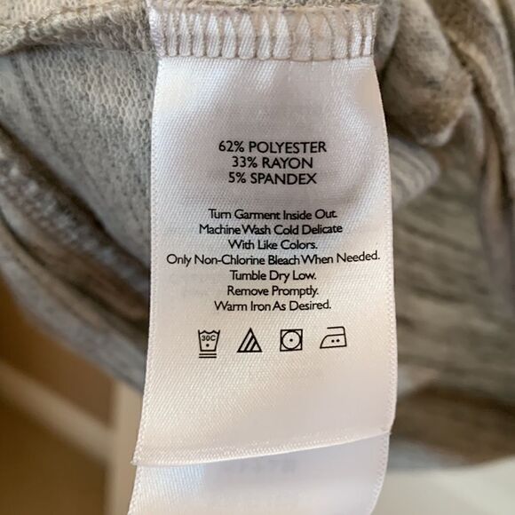 Eddie Bauer Cowl neck Pullover‎ workout Top Shirt Super Soft comfy Gray Size M - Picture 4 of 5